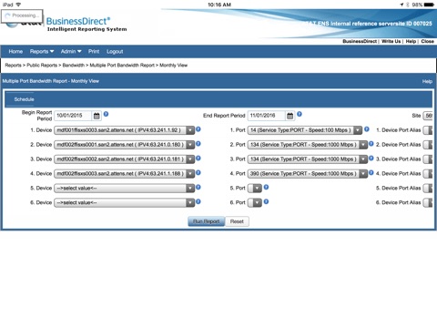 AT&T Reporting Platform screenshot 4