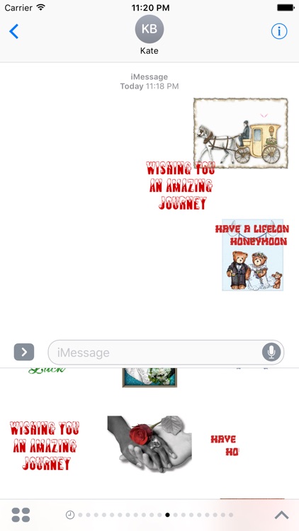 Wedding wishes stickers for iMessage