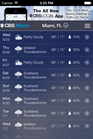 CBS Miami Weather screenshot 3