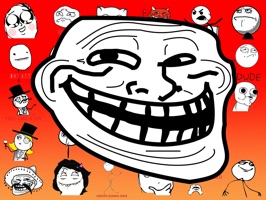 troll trollge trollface sticker by @iliketomanythings