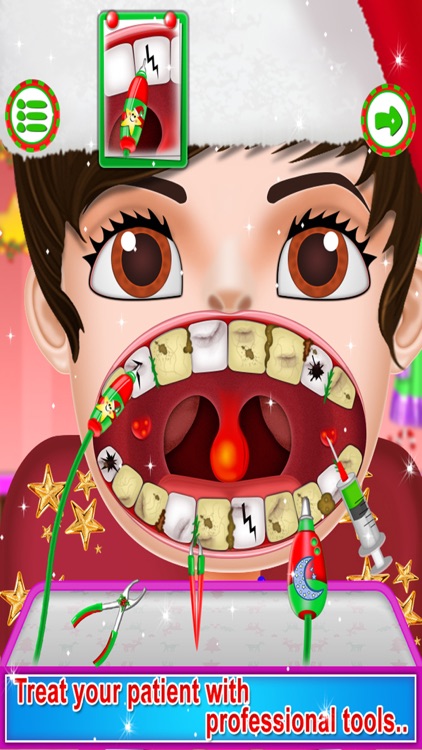 Christmas Dentist Mania - Free Kids Doctor game screenshot-3