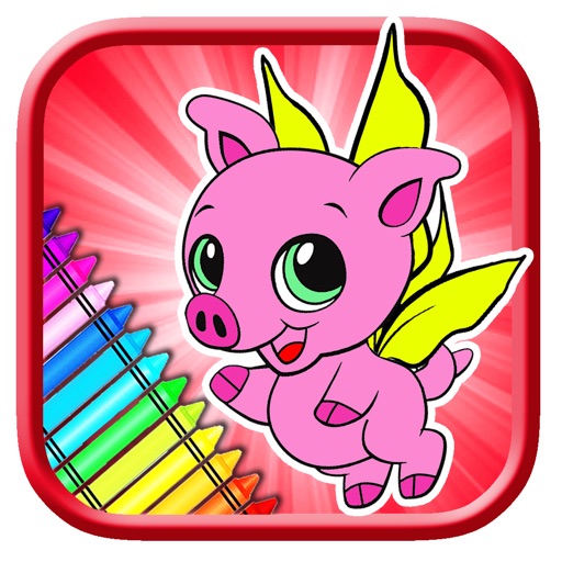Paint Angel Pep Pig Coloring Book Fun Game Edition icon