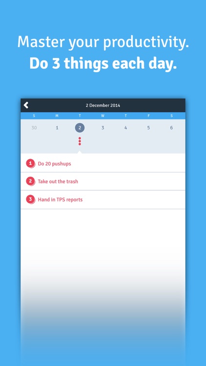 Do 3 Things: To-Do List Daily Habit & Goal Tracker