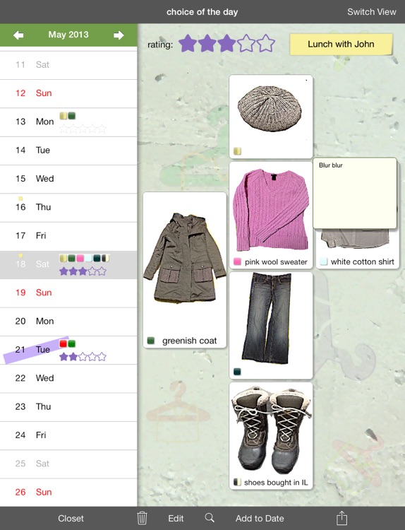 Clothing Plan
