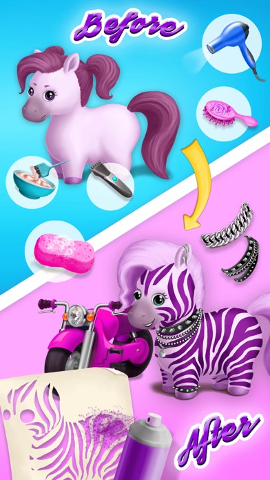 How to cancel & delete Pony Sisters Hair Salon 2 - Pet Horse Makeover Fun from iphone & ipad 2