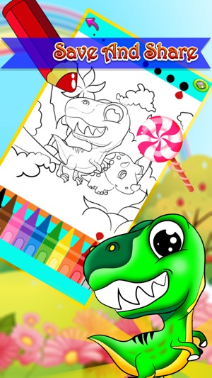 恐龙图画书为孩子 - 绘图绘画比赛(圖2)-速報App