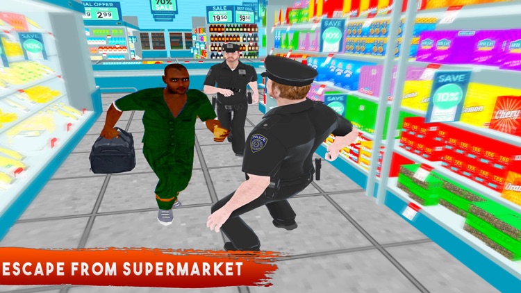 Gangster Escape Supermarket 3D