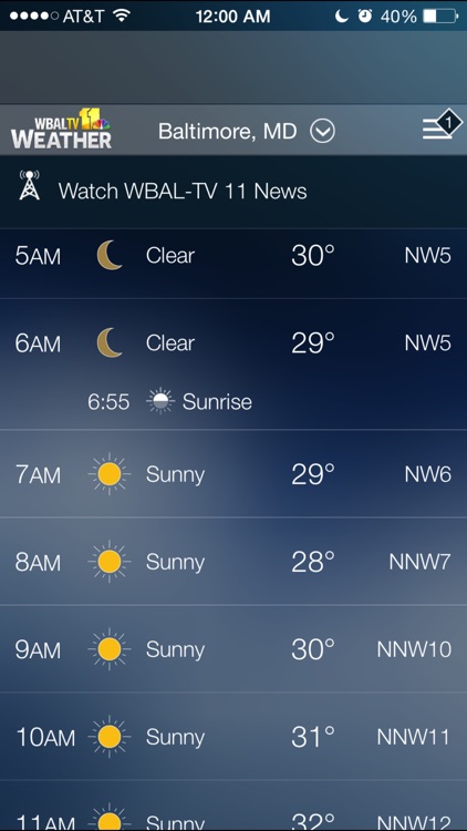 WBAL-TV 11 Weather