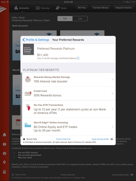 Bank of America for iPad screenshot-4