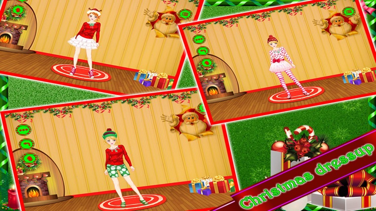 Merry Christmas Dressup Salon - Girls games free screenshot-3