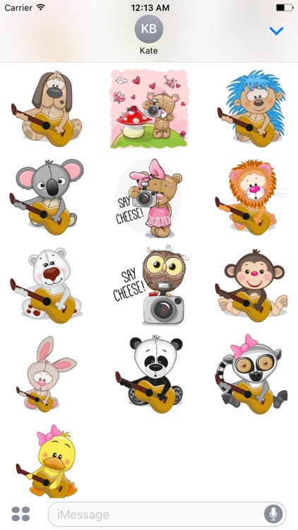 Cute Cartoon Animal Sticker Vol 03