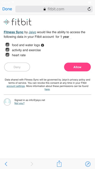 Fitness Sync for Fitb... screenshot1