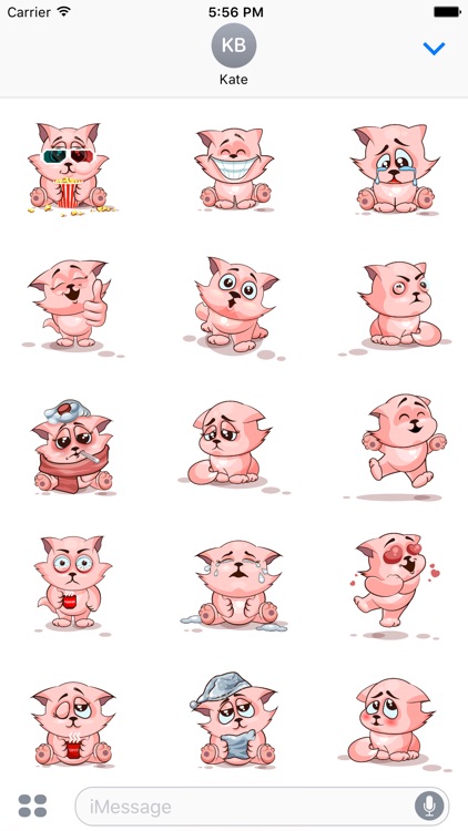 Adorable Cat Emoji Stickers