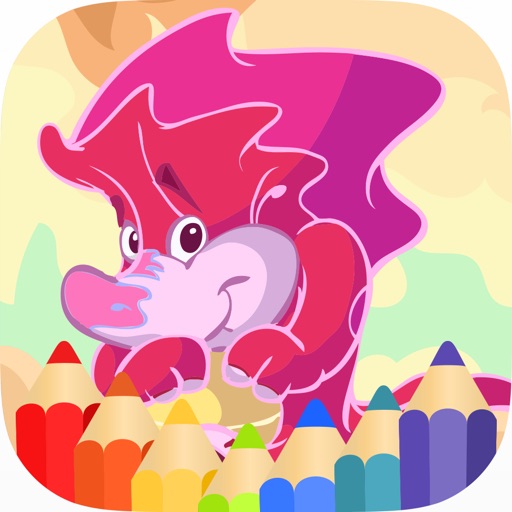 Dinosaur Coloring Pages Fun Kids Doodle Games iOS App