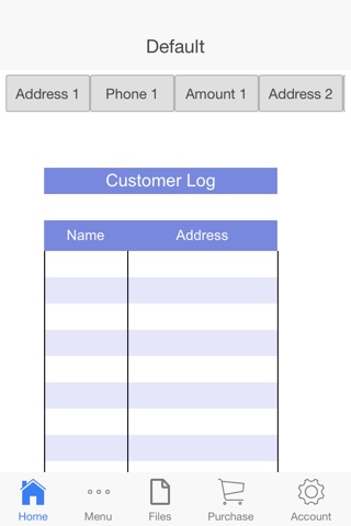 Customer Log screenshot 2
