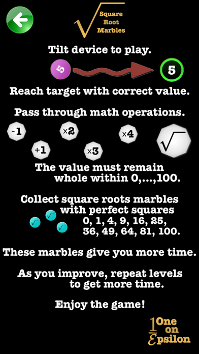 Square Root Marbles Screenshot 4