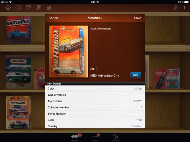 Toy Car Collectors for iPad