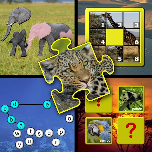 Kids animal puzzle and memory skill games iOS App