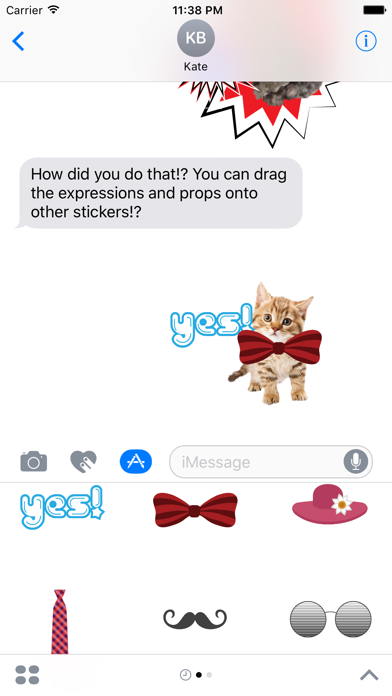 Kitty Stickers-Show Big Feelings with Cat Stamps!のおすすめ画像3