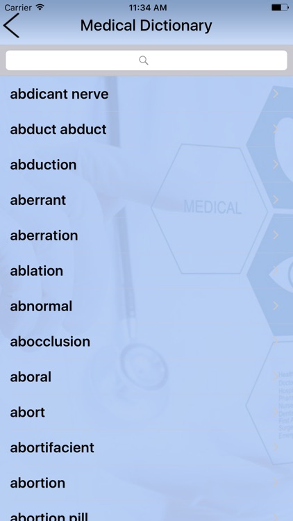 Medical Dictionary : Medical Terminology