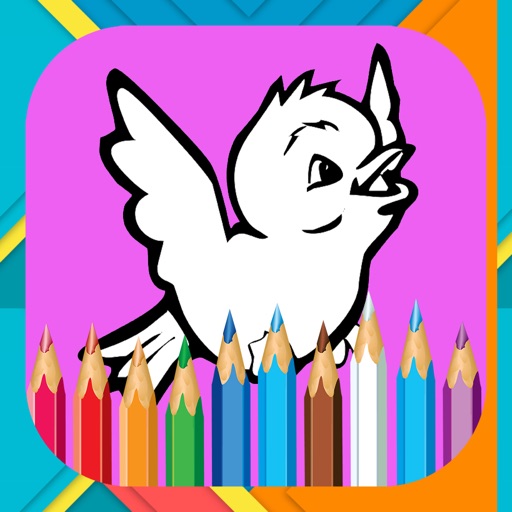 Birds Coloring Book For Kids Free iOS App