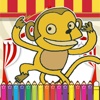 Monkeys Coloring Fun for kids the Fifth Edition