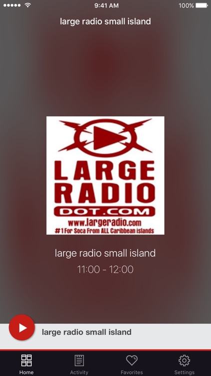 large radio small island