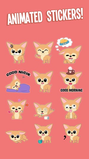 Animated Chihuahua Stickers