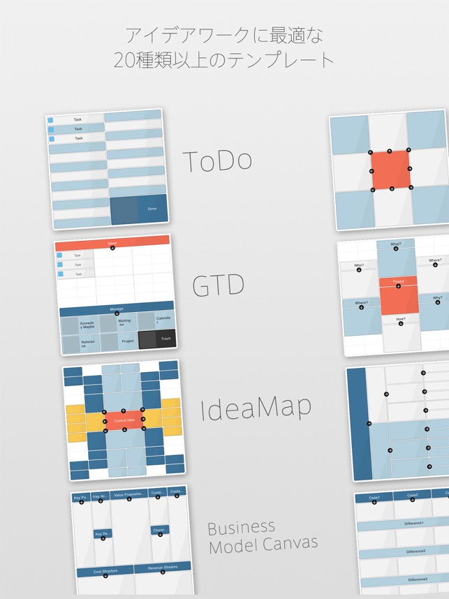 IdeaGrid for iPad - アイデアをカタチに(圖4)-速報App