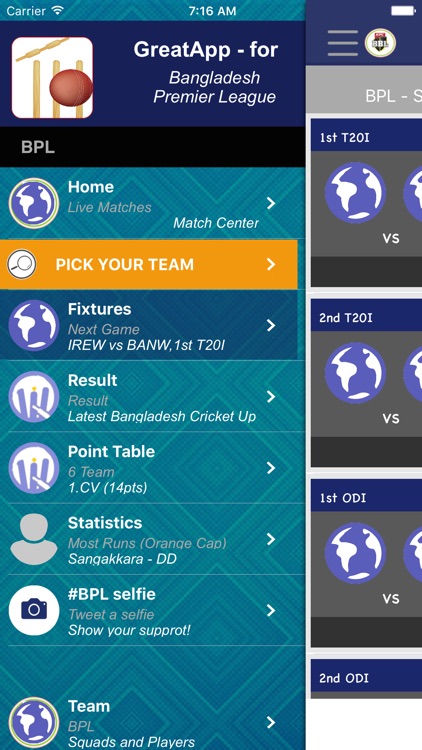 GreatApp - with tagline "for BPL 2016"