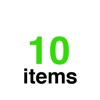 10 Items