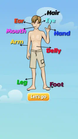 Game screenshot Body parts english vocabulary apk