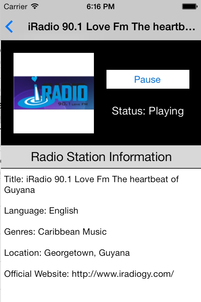 Guyana Radio Live Player (Georgetown / English) screenshot 4