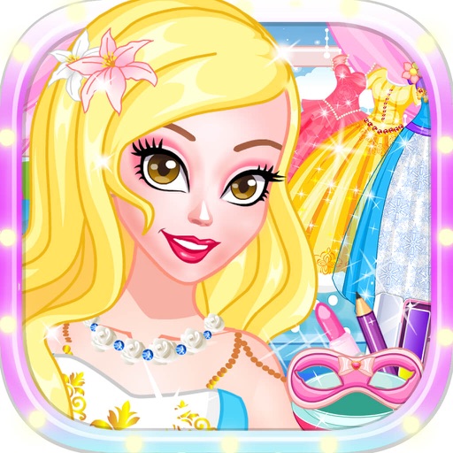 公主巴黎晚宴 - 时尚美少女的打扮、化妆、换装免费小游戏 icon