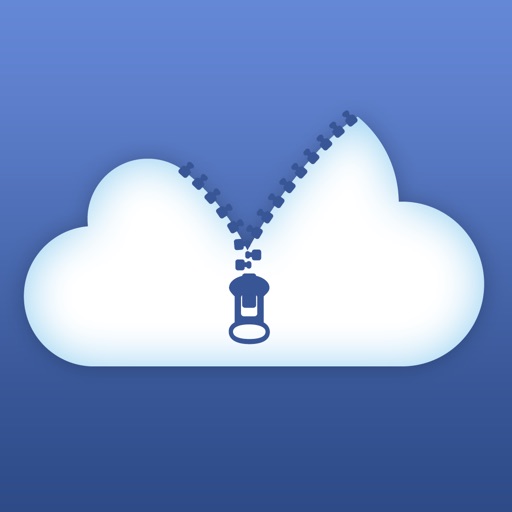 Zip Cloud Icon