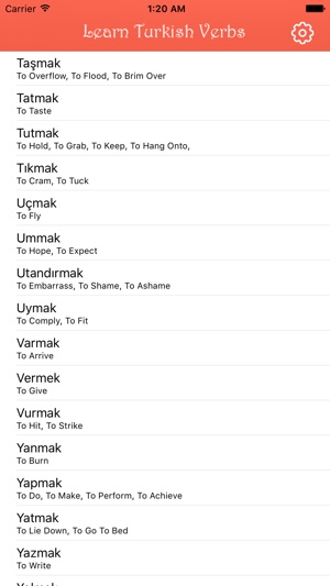 Learn Turkish Verbs - Dictionary(圖3)-速報App