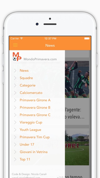 Mondo Primavera News - Notizie di Calcio Giovanile screenshot-3