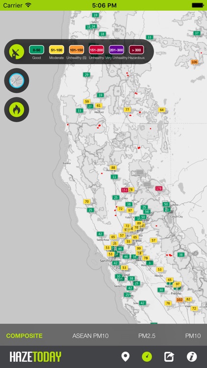 Haze Today - AQI / API, Pollution & Fire Spots