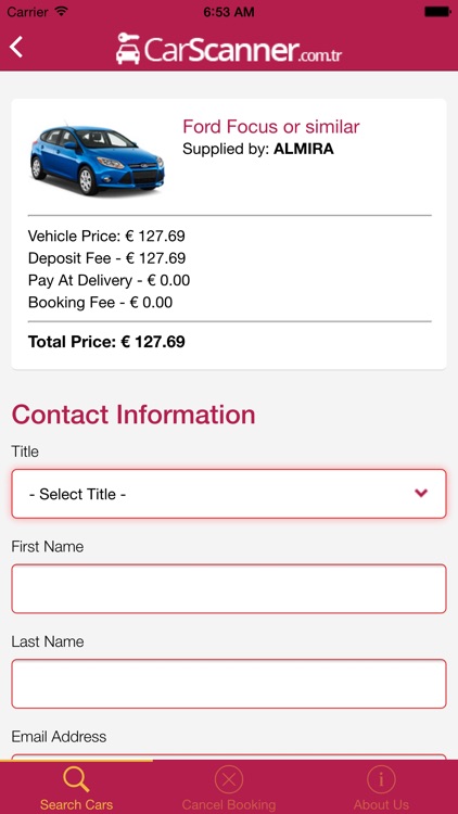 Rent a car - Carscanner.com.tr screenshot-3