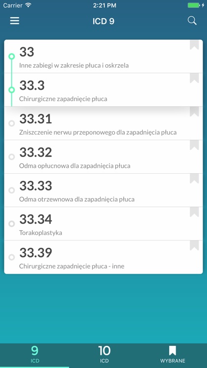 Polska klasyfikacja chorób i procedur medycznych screenshot-3