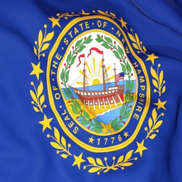 New Hampshire Flag Stickers