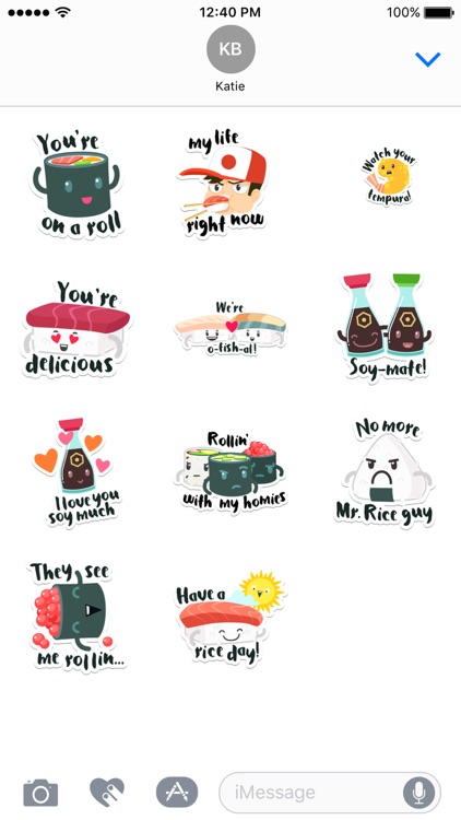 Sushi Stickers for iMessage screenshot-3