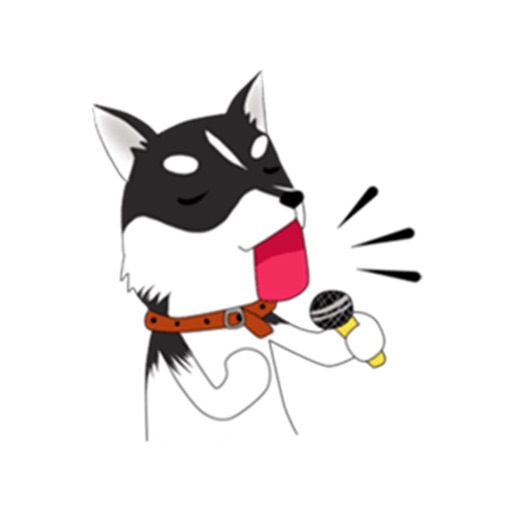 Pleasant Husky Dog Sticker icon