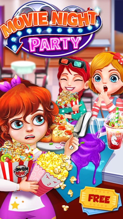 Movie Night Party! Food Games screenshot-0