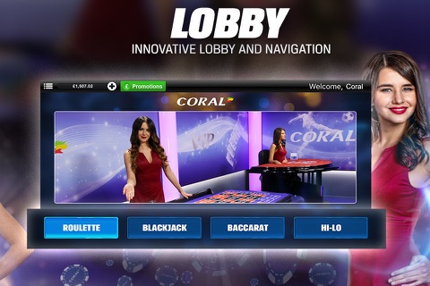 Coral Live Casino Games App screenshot 3