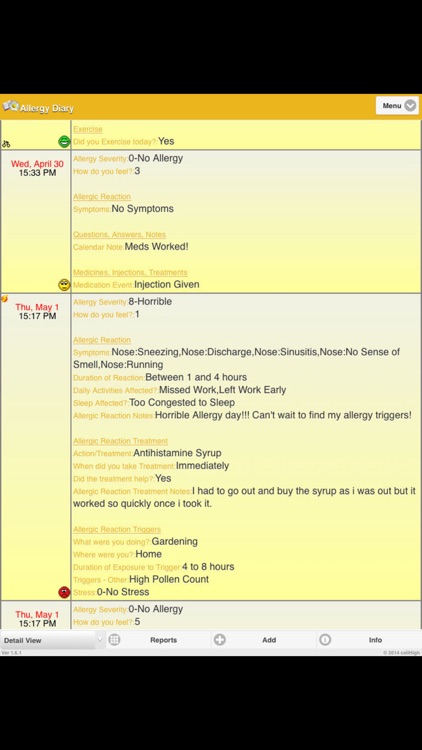 Allergy Diary