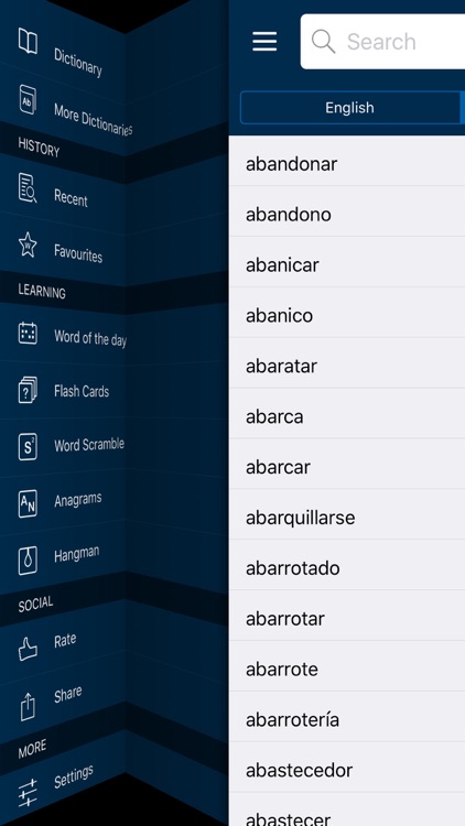 English <-> Spanish CONCISE Dictionary screenshot-4