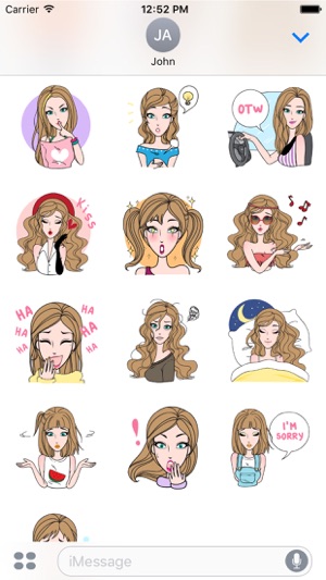 Sharon Vol.1 Stickers for iMessage by AMSTICKERS(圖2)-速報App