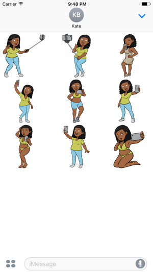 Monica Selfie Stickers - Black Girl Edition(圖2)-速報App