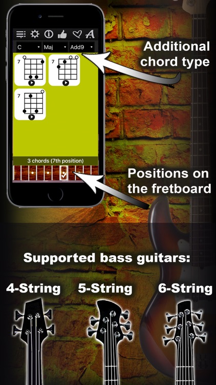 Bass Chords Compass - learn & play chord charts screenshot-3